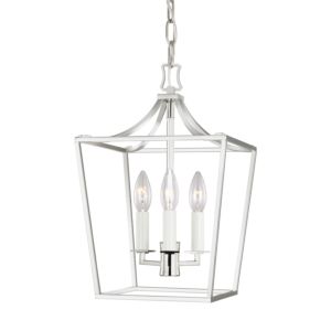 Visual Comfort Studio Southold 3-Light Chandelier in Polished Nickel by Chapman & Myers