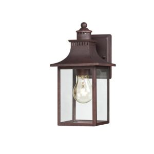 Quoizel Chancellor 6 Inch Outdoor Wall Lantern in Copper Bronze