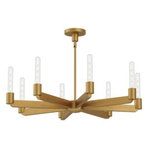 Claire 8-Light Chandelier in Aged Gold