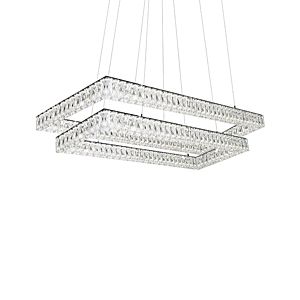  Solaris LED Contemporary Chandelier in Chrome
