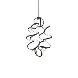  Synergy LED Contemporary Chandelier in Black