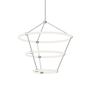  Santino LED Contemporary Chandelier in Chrome