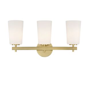 Colton 3-Light Wall Mount in Aged Brass