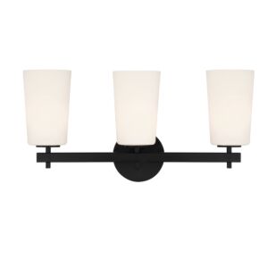 Colton 3-Light Wall Mount in Black