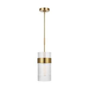 Geneva Pendant Light in Burnished Brass And Burnished Brass by Chapman & Myers