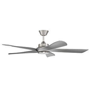 Craftmade Captivate Outdoor Ceiling Fan in Brushed Polished Nickel