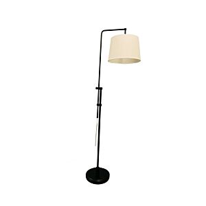 Crown Point 1-Light Floor Lamp in Black