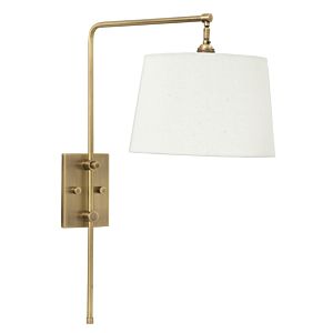 House of Troy Crown Point 18 Inch Wall Swing Lamp in Antique Brass