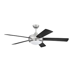 Craftmade 52 Inch Cronus Ceiling Fan in Brushed Polished Nickel with Blades & LED Light Kit