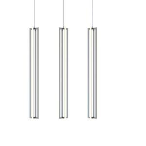 Cass LED Linear Pendant in Satin Nickel