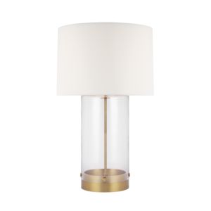 Visual Comfort Studio Garrett Table Lamp in Burnished Brass by Chapman & Myers