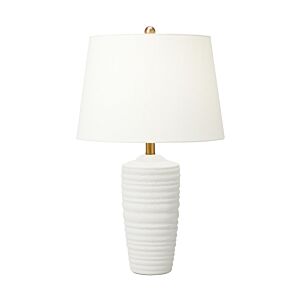 Waveland 1-Light Table Lamp in Porous White