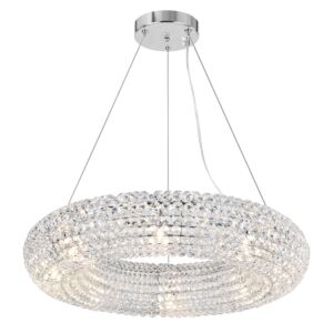 CWI Lighting Veronique 8 Light Chandelier with Chrome Finish