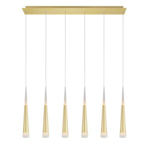 CWI Andes LED Pool Table Light With Satin Gold Finish