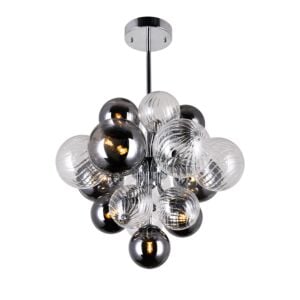 CWI Pallocino 8 Light Chandelier With Chrome Finish