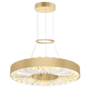 CWI Bjoux LED Chandelier With Sun Gold Finish