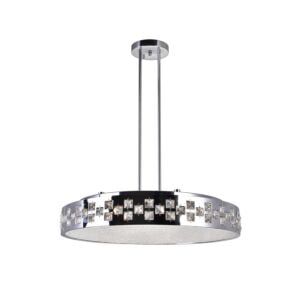 CWI Cinderella 10 Light Down Chandelier With Chrome Finish