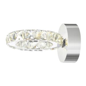 CWI Ring LED Wall Sconce With Chrome Finish