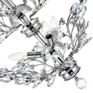 CWI Lighting Ivy 6 Light Chandelier with Chrome finish