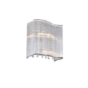 CWI Elsa 2 Light Wall Sconce With Chrome Finish
