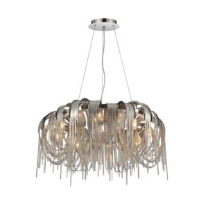 CWI Shirley 8 Light Down Chandelier With Chrome Finish
