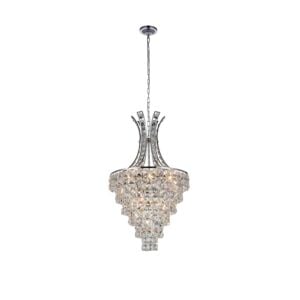 CWI Chique 9 Light Chandelier With Chrome Finish