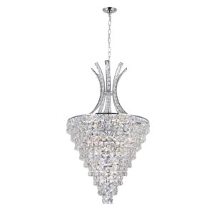 CWI Chique 12 Light Chandelier With Chrome Finish