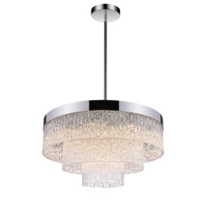CWI Carlotta 12 Light Down Chandelier With Chrome Finish