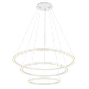 CWI Lighting Chalice LED Chandelier with White finish