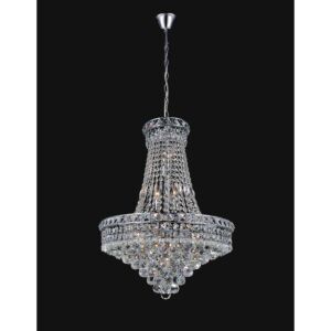 CWI Luminous 14 Light Down Chandelier With Chrome Finish