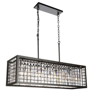 CWI Meghna 4 Light Down Chandelier With Brown Finish