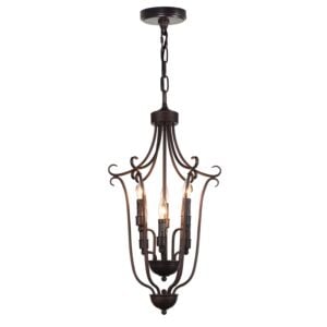 CWI Maddy 6 Light Up Chandelier With Oil Rubbed Brown Finish