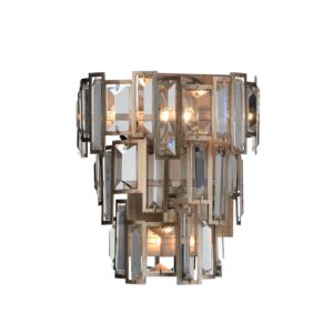 CWI Quida 3 Light Wall Sconce With Champagne Finish