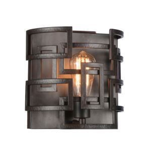 CWI Litani 1 Light Wall Sconce With Brown Finish