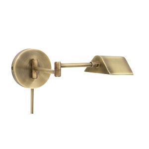 House of Troy Delta 5.5 Inch Wall Lamp in Antique Brass