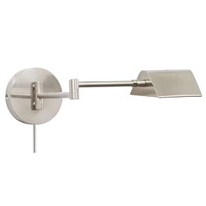 House of Troy Delta 5.5 Inch Wall Lamp in Satin Nickel