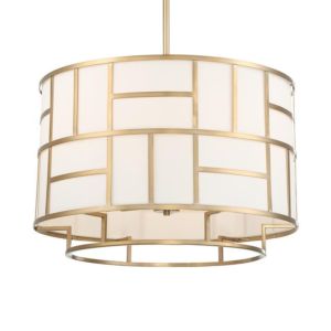 Libby Langdon for Crystorama Danielson 17 Inch Chandelier in Vibrant Gold