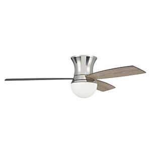 Craftmade Daybreak 1-Light Ceiling Fan with Blades Included in Polished Nickel