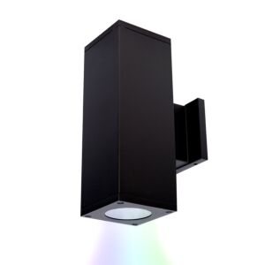 Cube Arch 2-Light LED Wall Light in Black