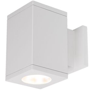 Cube Arch 2-Light LED Wall Sconce in White