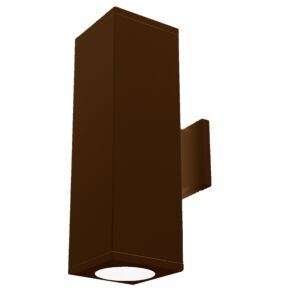 Cube Arch 1-Light LED Wall Sconce in Bronze