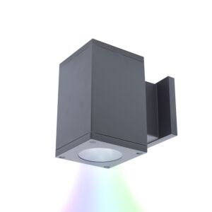 Cube Arch 1-Light LED Wall Light in Graphite