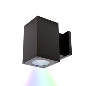 Cube Arch 1-Light LED Wall Light in Black