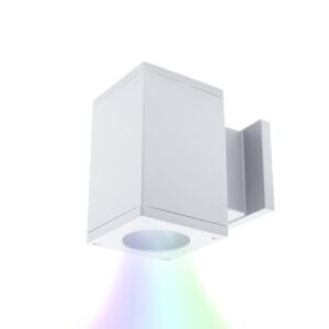 Cube Arch 1-Light LED Wall Light in White