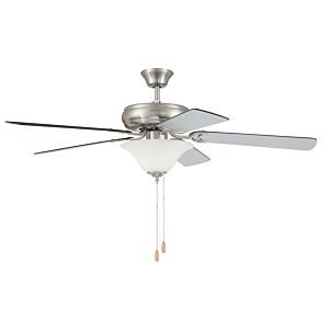 Decorator'S Choice Bowl Light Kit 2-Light 52" Ceiling Fan in Brushed Polished Nickel