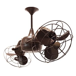 Duplo-Dinamico 36 39" Ceiling Fan in Bronzette