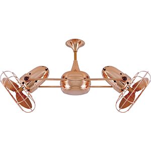Duplo-Dinamico 3-Speed AC 39" Ceiling Fan in Polished Copper with Polished Copper blades