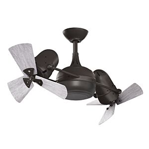 Dagny 3-Speed AC 38" Ceiling Fan in Textured Bronze with Barnwood Tone blades