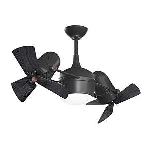 Dagny 3-Speed AC 38" Ceiling Fan w/ Integrated Light Kit in Matte Black with Matte Black blades