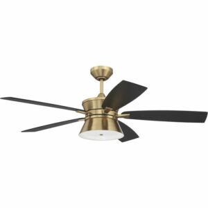 Craftmade Dominick 3-Light Ceiling Fan with Blades Included in Satin Brass